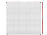 Instahut Tarp Tarpaulin 9x12m Canvas Heavy Duty Camping Cover Clear TARP-CLEAR-9X12