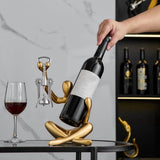 Statue Wine Bottle Rack Suitable for Countertop Wine Bottle Holder Wine Bottle Rack Desktop V1366-AZ2-W-14497
