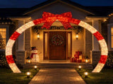 Jingle Jollys 2.5m Christmas Archway Pre-Lit Warm White LED Outdoor Garden Decoration XMAS-MOT-ARCH-RD