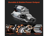 Starter 17825, Starter Motor Replacement Compatible with Toyota Camry 3.5L 2007-2017, Lexus ES350 V952-DDQDMDPN17823B4EI001V9