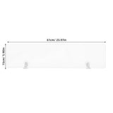 Clear Acrylic Splash Guard for Kitchen Sink - Countertop Protector and Water Splash Shield V1366-AZ2-W-20409