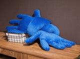 Blue Hand Shape Plush Pillows Long Strip Palm Cushion for Home Travel and Camping Sofa Pillows V1294-YM0714-10331586
