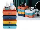 4Pcs Drawer Plastic Storage Box Desk Organization Stackable Storage Drawers Set for Home Office V1294-YM0901-3117200197511