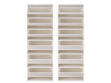 Artiss 2X Over Door Storage Hangers Pantry 6-Tier Organiser Pockets Fabric Beige OVDS-HY-01-6T-BGX2