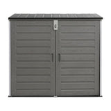 Gardeon Outdoor Storage Box 1170L Container Lockable Cabinet Tool Organizer Shed Grey OSB-1170L-GE