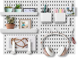 CARLA HOME Pegboard Combination Kit with 4 Pegboards and 18 Accessories Modular Hanging for Wall LSB-36101