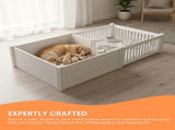 Rooster Farms 1.9m x 0.95m PVC Dog Whelping Box Playpen Kit - Anti-Crush Rail V238-SUPDZ-41325231505488