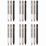 18X Geometric Metal Crinkle Pen Fidget,Stress Relief Metal Shape Shifting Switchpen,0.5mm V1369-AZ3-W-19089