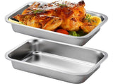 2PCS Stainless Steel Baking Pans - 9x13 Inch Rectangle Lasagna Pan Set - Deep Dish, Stackable - For V1192-AZ-W-26223