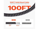 Drain Cleaner 30m x 9.5mm, Auto Feed Sewer Snake Auger on Wheels, Portable Drain Cleaning V952-ZDJJKLSGDSTJZRVU4002V3