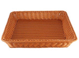 Household Desktop Rectangular Food Bread Fruits Storage Basket for Office RestaurantCoffee Color XL V1294-YM0901-3118200088714