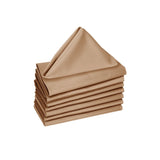 Hoydu Set of 8 Cotton OR Poly Cotton Napkins Sand V442-GNA-MISC-SETOF8NAPKINS-SAND-SQ