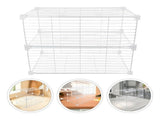 Refrigerator Storage Divider White Wire Shelf Organizer with Isolation Net V1370-AZ4-08673