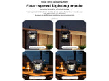 2 Pack Vintage Solar Camping Lantern Rechargeable Dual Panel Hanging Solar Powered Outdoor Lights V1294-YM0901-H49269-2