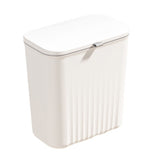 Wall Mounted Trash Can with Sliding Cover Home Kitchen Hanging Garbage Bin Rectangular Waste V1294-YM0901-3117240044611