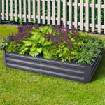 Green Fingers Garden Bed 150x90cm Planter Box Raised Container Galvanised Steel GARDEN-15090-ALUMGR