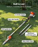 Gas Pole Saw, 25CC 2 Stroke Gas Powered Pole Saws 30.5 cm Cutting Bar, Cordless Tree Trimmer V952-ECCYJCS12INCAT18E002V0
