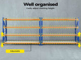 Giantz 4Mx2M Garage Shelving Warehouse Rack Orange WR-F-20206-200BO-ABCX2