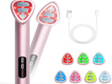 7-in-1 LED Facial Therapy Wand with 180 Rotatable Head & 42C Constant Temperature V888-ELOSUNG29256