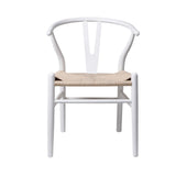 Levede 2x Dining Chairs Wooden Hans White CH1041-2-WH