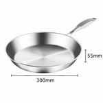 SOGA Electric Smart Induction Cooktop and 30cm Stainless Steel Fry Pan Cooking Frying Pan ECOOKT-FRY2865