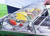 Universal Stainless Steel Rotisserie Grill French Fries Basket Fits for Any Gas Grill Raffle Drum V1192-AZ-W-6287