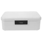 Lockable Trunk with Combination Lock, White ABS Construction for Home, Office, and Secure V1369-AZ3-W-16802