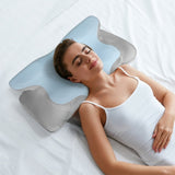 Dreamz Contour Memory Foam Pillow for Pain Relief PILO1007-BL