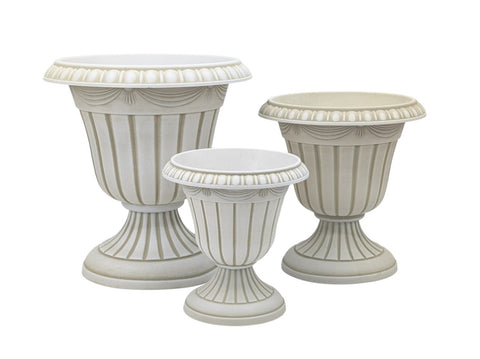 bulk 8 Fluted Urn Pot Medium Size 33x37cm V637-GRT38760