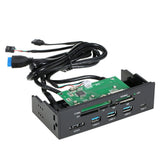 Sunshine-tipway STW 5.25" Internal Card Reader Media Multi-Function Dashboard PC Front Panel Type-C V1369-AZ3-W-16454