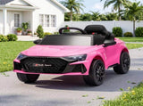 Ride On Car Licensed Audi RS3 Car for Kids 12V Remote Control Pink RCAR-LS-AURS3-PK