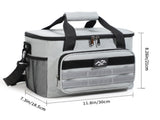 Grey Versatile Large-Capacity Picnic Insulated Bag - Detachable Shoulder Strap & Ice Pack V888-ELOSUNG33259