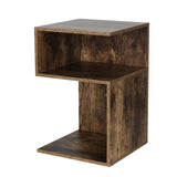 Artiss Bedside Table Shelves Side End Table Storage Nightstand Rust Oak UMENI FUR-S-BS-01-WD