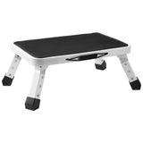 VEVOR Step Stool 1-Step 150KG Capacity, Folding Steel Step Ladder 3 Adjustable Height, Portable V952-JYTDGYBWFSKZJ2NKYV0