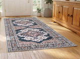 Artiss 80 x 180 cm Washable Runner Area Rug No Hard Glue Quilt-Like Soft for Home Decor, 0.5cm FLR-4857-80X180-BL