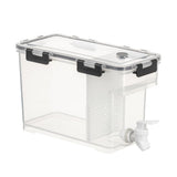 3.5 L Plastic Drink Dispenser Beverage Dispenser with Spigot Iced Juice Dispenser for Fridge Party V1294-YM0523-10342205