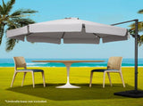 Instahut 3m Outdoor Umbrella Cantilever 360 Degree Tilt Beach Roma Grey UMB-ROMA-F-8RIB-GR