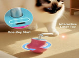 Interactive Tumbler Cat Toy with 360&deg Rotating Laser Pointer Auto-Activated, Low-Noise, V1341-ZY-8T4EVLWH-PINK
