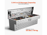 Truck Bed Tool Box, Heavy Duty Aluminum Tool Box with Tread Patterns, Storage Toolbox Chest V952-CZGJX33INCHY6ZBO7001V0