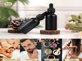 24 Pack,1oz Glass Dropper Bottle, Frosted Black Tincture Bottles with Dropper,Pretty Finish for All V1258-DP02-WO-946