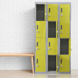 12-Door Locker for Office Gym Shed School Home Storage - 3-Digit Combination Lock V63-838951