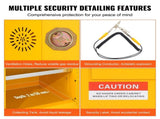12 Gallon Safety Cabinet for Flammable Liquids Single door and Manual Close Yellow Hazardous Storage V952-XFG56X43X43CMHS01V0