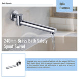 240mm Brass Bath Safety Spout Swivel V63-823331