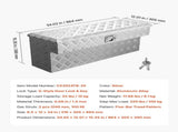 Truck Bed Tool Box, Heavy Duty Aluminum Tool Box with Tread Patterns, Storage Toolbox Chest V952-CZGJX33INCHY6ZBO7001V0