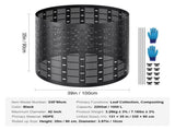 Compost Bin 1000 L, Outdoor Expandable Composter, Easy to Setup & Large Capacity Composting Bin, V952-GDSDFXHSPE24XFBXXV0
