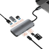 Cygnett Unite SlimMate 6-in-1 USB-C Multiport Hub Adapter Dock-3xUSB-A 3.0 1xUSB-C 100W V1202-V2-MPA-CG-SUCHUB-BLK