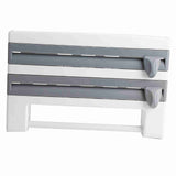 Kitchen Sauce Bottle Storage Rack Paper Towel Holder Mount Kitchen Tool Cling Film Cut Grey V1294-YM0901-JYA03048-02