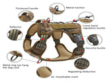 Dog Harness Tactical No Pull Adjustable Pet Military Working Training Vest M V201-W12991594
