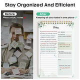 6Pack To Do List Notepad, Undated Daily Planner for Work and Goal Setting Greenery Sway, 52 Sheets, V1107-121-66130-LIG-6PACK