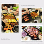 SOGA 68cm Electric BBQ Grill Teppanyaki Tough Non-stick Surface Hot Plate Kitchen 6-8 Person KOREANBBQPLATE68CM